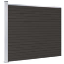 hegnspanel 175x146 cm WPC sort