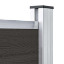 hegnspanel 175x146 cm WPC sort
