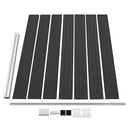 hegnspanel 175x146 cm WPC sort