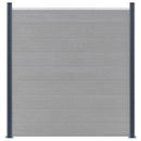 hegnspæle 2 stk. 185 cm aluminium mørkegrå
