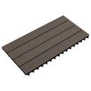 Terrasse Flise 6 pcs Mørk Brun 60 x 30 cm WPC
