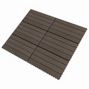 Terrasse Flise 6 pcs Mørk Brun 60 x 30 cm WPC