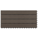 Terrasse Flise 6 pcs Mørk Brun 60 x 30 cm WPC
