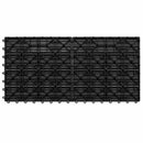 Terrasse Flise 6 pcs Sort 60 x 30 cm WPC