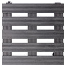 plantevogne 2 stk. 30x30x7,5 WPC grå