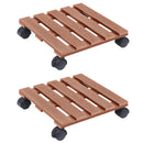 plantevogne 2 stk. 30x30x7,5 WPC brun