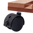 plantevogne 2 stk. 30x30x7,5 WPC brun