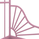 udvideligt sengestel 80x130/200 cm metal pink