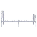 sengestel 90x200 fodbolddesign metal grå