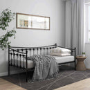 sengestel til sovesofa 90x200 cm metal sort