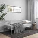 sengestel til sovesofa 90x200 cm metal hvid
