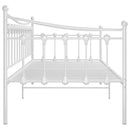 sengestel til sovesofa 90x200 cm metal hvid
