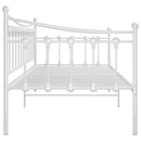 sengestel til sovesofa 90x200 cm metal hvid