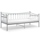 sengestel til udtræksseng 90x200 cm metal grå