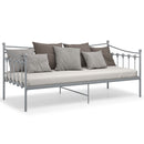 sengestel til udtræksseng 90x200 cm metal grå