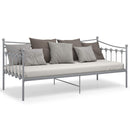 sengestel til udtræksseng 90x200 cm metal grå