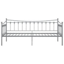sengestel til udtræksseng 90x200 cm metal grå