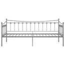sengestel til udtræksseng 90x200 cm metal grå