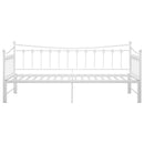 sengestel til udtræksseng 90x200 cm metal hvid