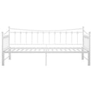 sengestel til udtræksseng 90x200 cm metal hvid