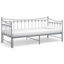 sengestel til udtræksseng 90x200 cm metal grå