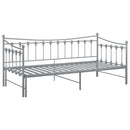 sengestel til udtræksseng 90x200 cm metal grå