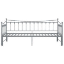 sengestel til udtræksseng 90x200 cm metal grå