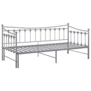 sengestel til udtræksseng 90x200 cm metal grå