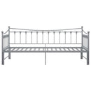 sengestel til udtræksseng 90x200 cm metal grå
