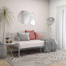 sengestel til sovesofa 90x200 cm metal hvid