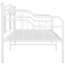 sengestel til sovesofa 90x200 cm metal hvid