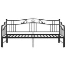 sengestel til udtræksseng 90x200 cm metal sort