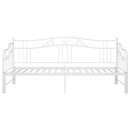 sengestel til udtræksseng 90x200 cm metal hvid