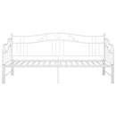 sengestel til udtræksseng 90x200 cm metal hvid
