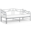 sengestel til udtræksseng 90x200 cm metal grå