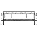 sengestel til udtræksseng 90x200 cm metal sort