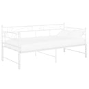 sengestel til udtræksseng 90x200 cm metal hvid