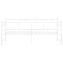 sengestel til udtræksseng 90x200 cm metal hvid