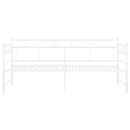 sengestel til udtræksseng 90x200 cm metal hvid