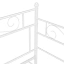 sengestel til udtræksseng 90x200 cm metal hvid