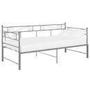 sengestel til udtræksseng 90x200 cm metal grå