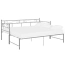 sengestel til udtræksseng 90x200 cm metal grå