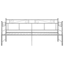 sengestel til udtræksseng 90x200 cm metal grå