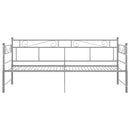 sengestel til udtræksseng 90x200 cm metal grå