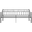 sengestel til udtræksseng 90x200 cm metal sort