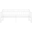 sengestel til udtræksseng 90x200 cm metal hvid