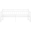 sengestel til udtræksseng 90x200 cm metal hvid
