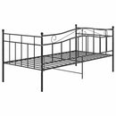 sengestel til sovesofa 90x200 cm metal sort