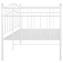 sengestel til sovesofa 90x200 cm metal hvid