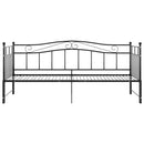 sengestel til udtræksseng 90x200 cm metal sort